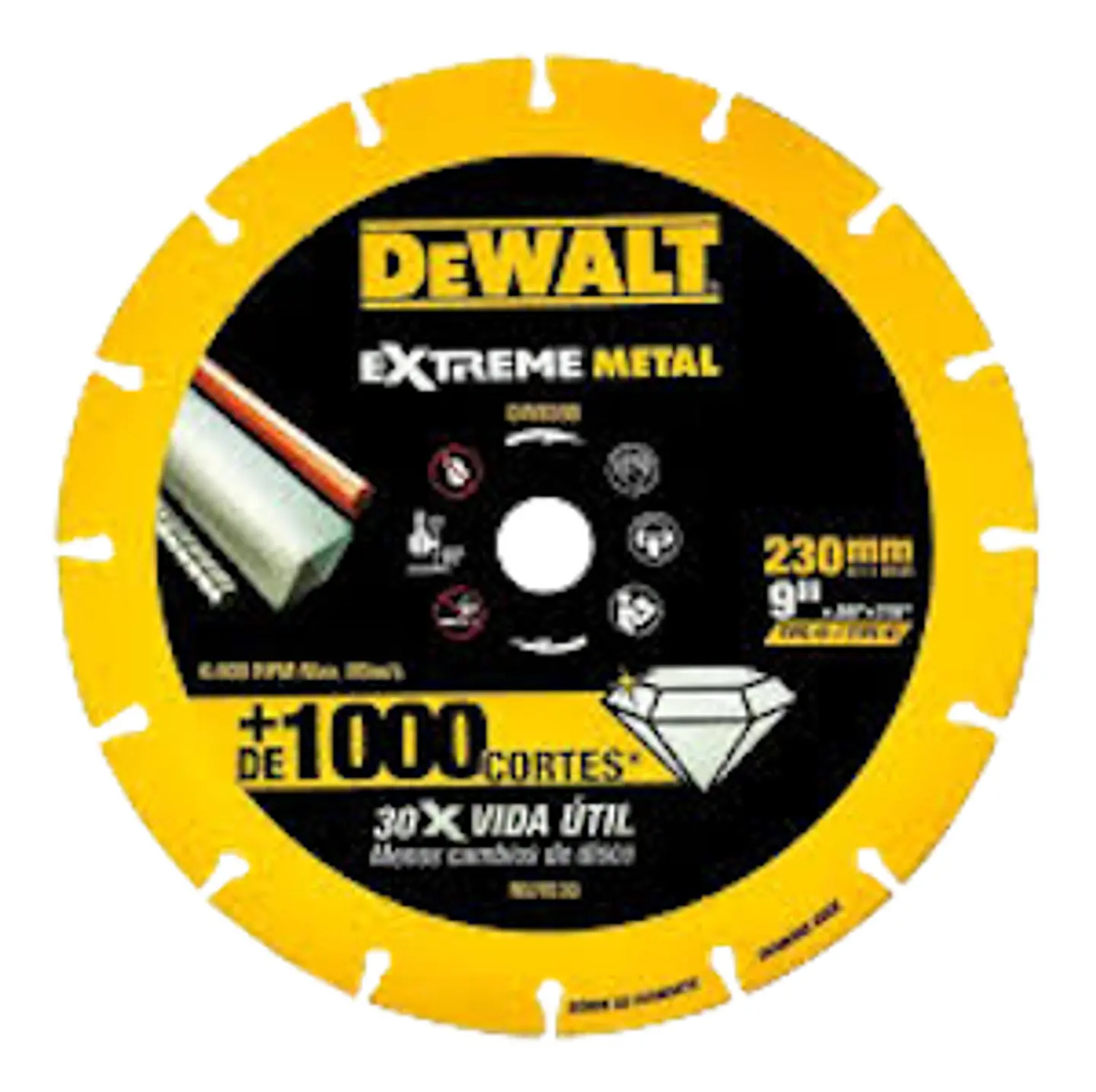 DISCO DIAMANTADO PARA METAL 9\\\ (DW8590) 1