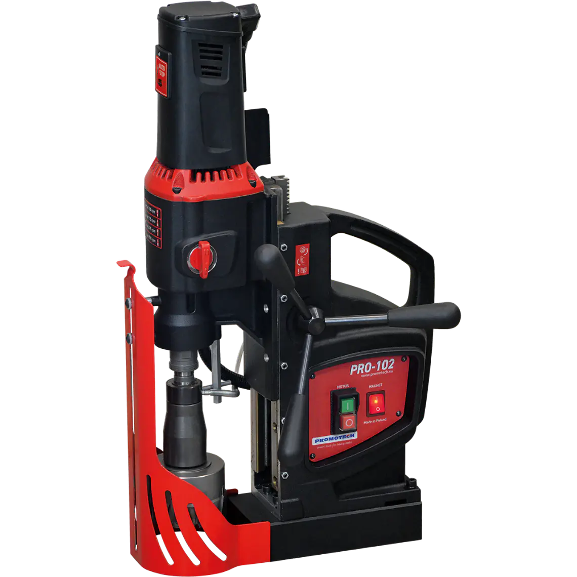 Taladro Magnético PROMOTECH PRO-102 | Equipo Industrial 4 Velocidades para Perforación en Acero 1