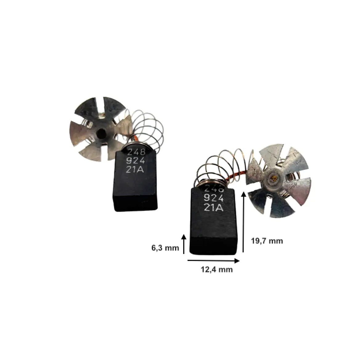  Repuesto Juego Carbones Metabo B-7532/4 1