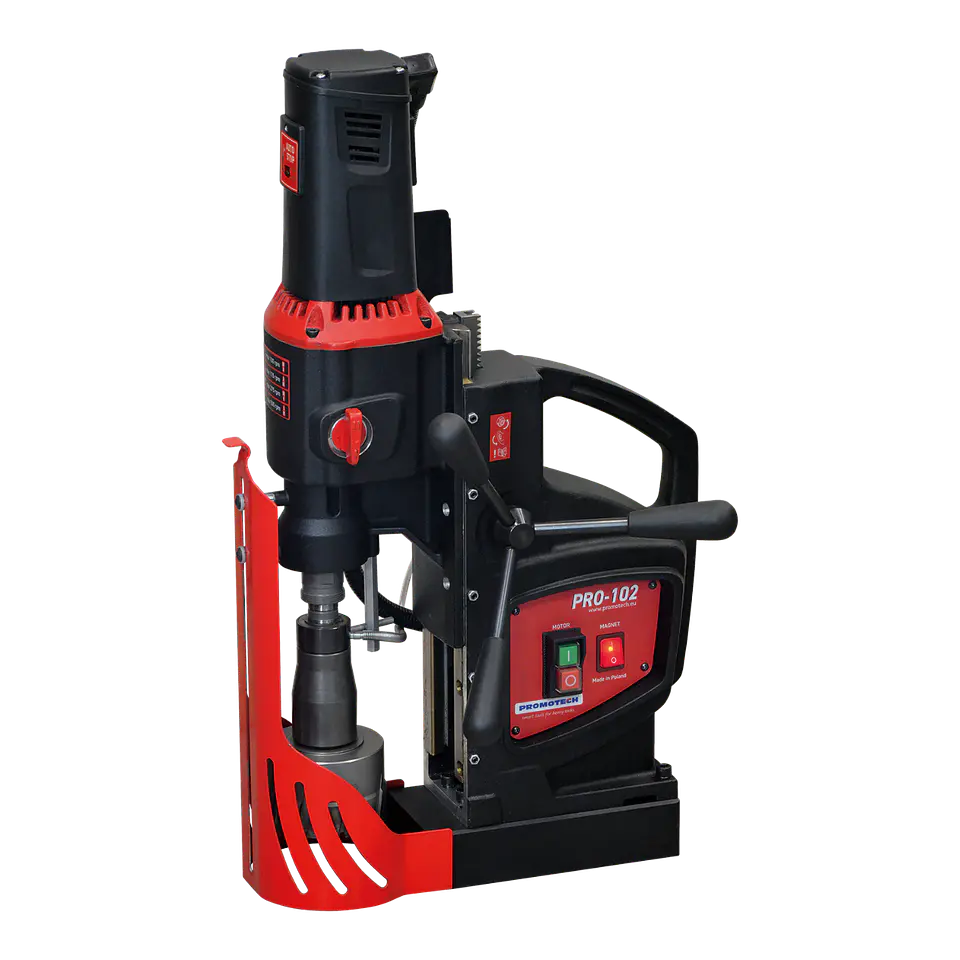 Taladro Magnético PROMOTECH PRO-102 | 4 Velocidades Fresa TCT 100mm 1650W 1
