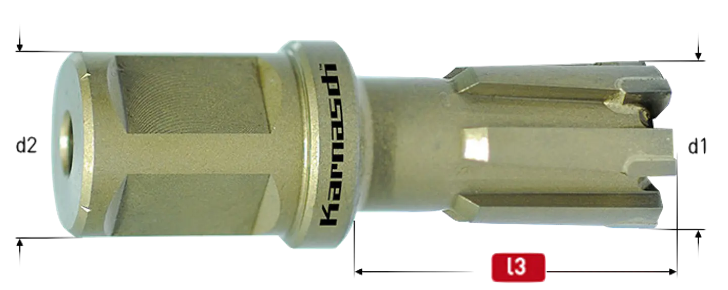Fresa Karnasch Riel 25 PRO TCT Weldon.  1