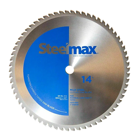 Disco de Corte de Metal Acero 355mm 14" M. Steelmax Azul SM-BL-014