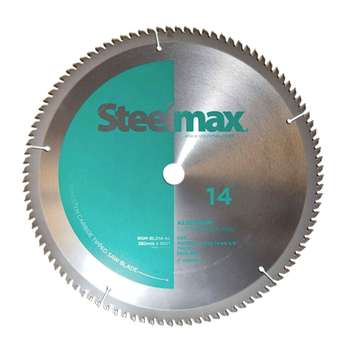 Disco de Corte de Metal 355mm 14" Aluminio Steelmax Verde SM-BL-14-AL