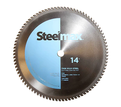 Disco de Corte de Metal Acero 355 x 90 14" M. Steelmax Celeste SM-BL-014-TS