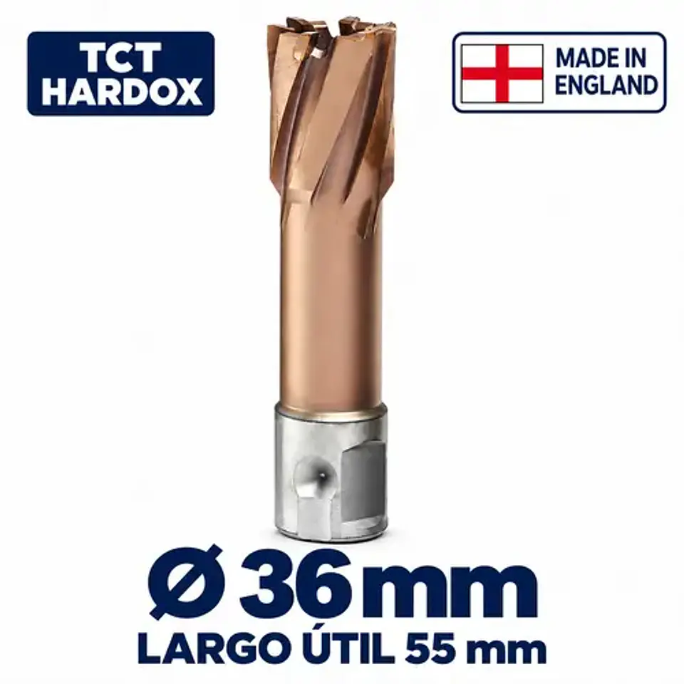 Cortador Anular TCT Hardox 36mm x 55mm JEI Turbo Endurance+ 1