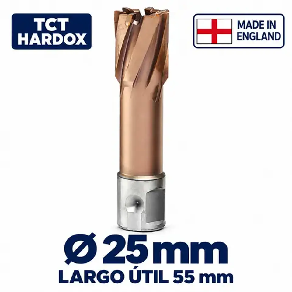Cortador Anular TCT Hardox 25mm x 55mm JEI Turbo Endurance+ 1
