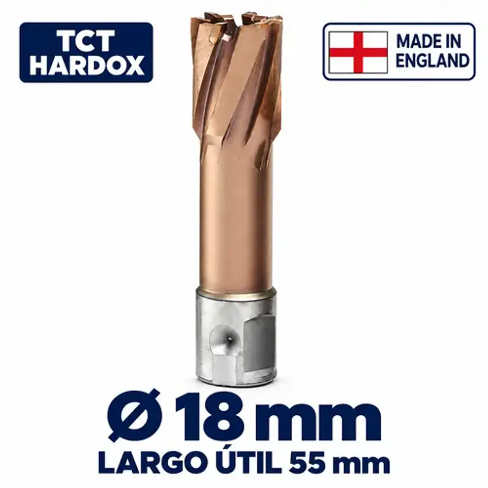 Cortador Anular TCT Hardox 18mm x 55mm JEI Turbo Endurance+ 1