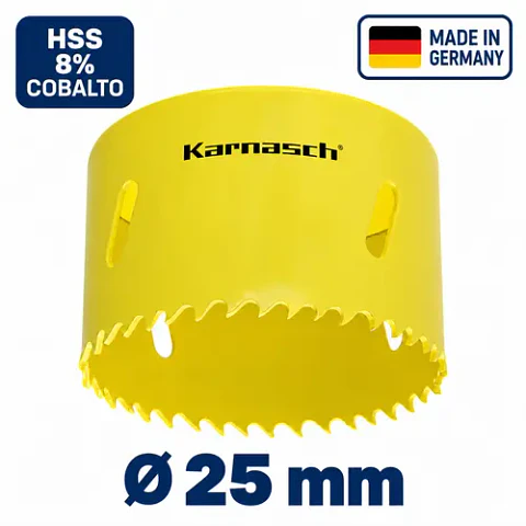 Sierra Copa Bimetálica Cobalto 8% 25mm Karnasch