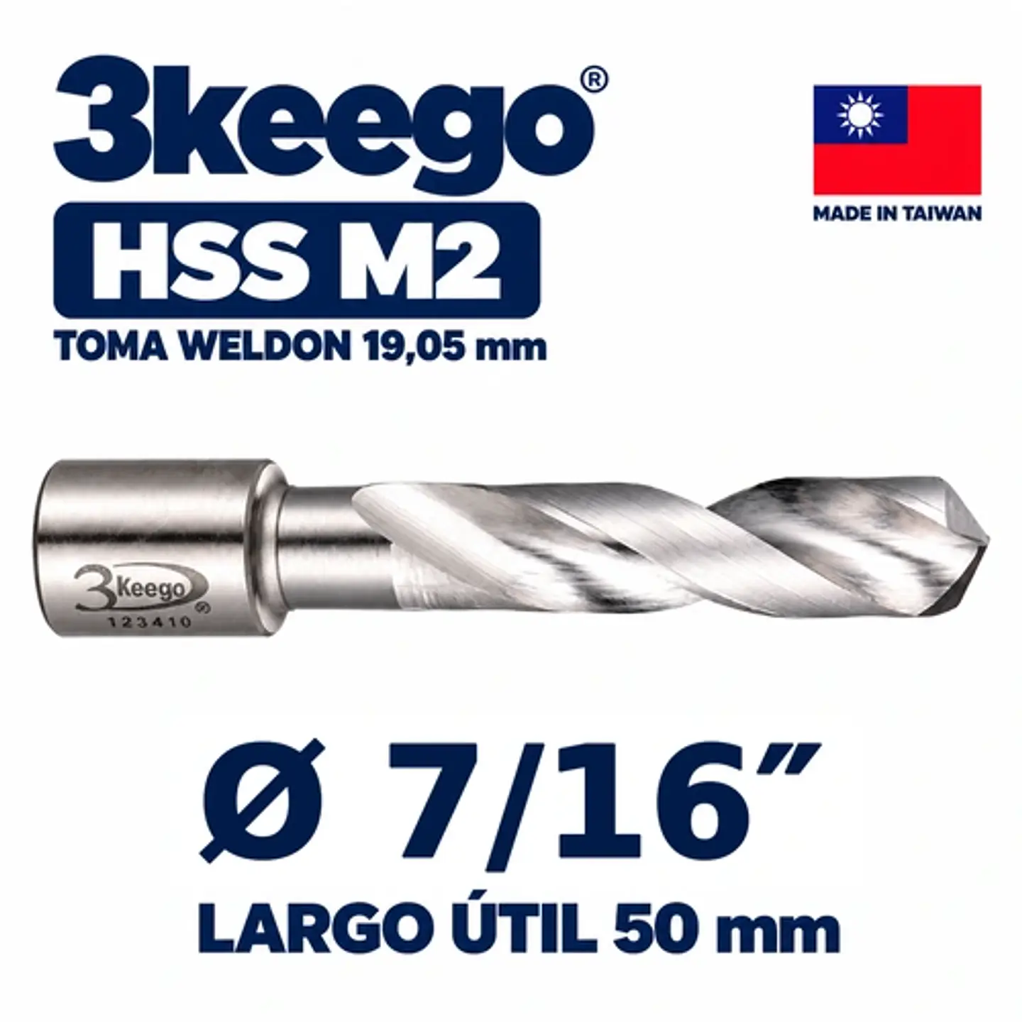 Broca HSS M2 Toma Weldon 7/16