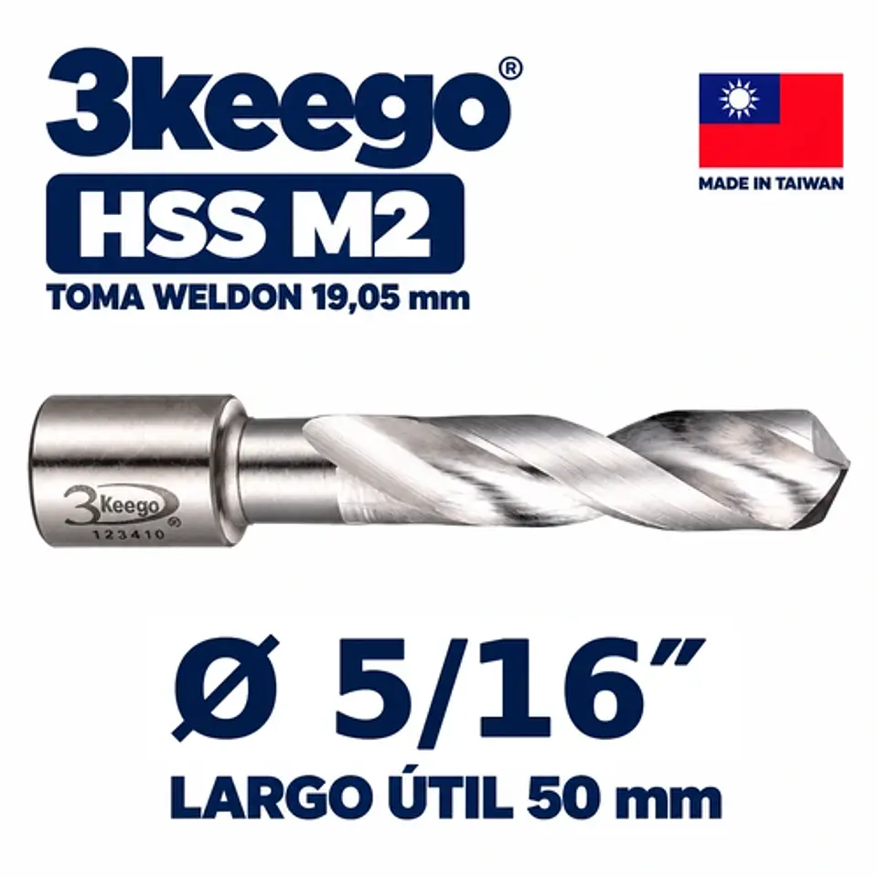 Broca HSS M2 Toma Weldon 5/16