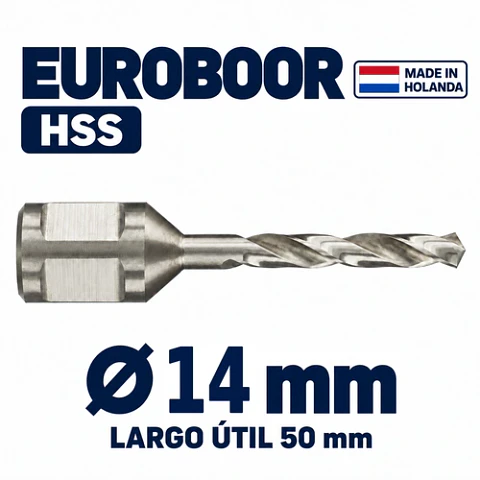 Broca Toma Weldon Shank 14mm Euroboor