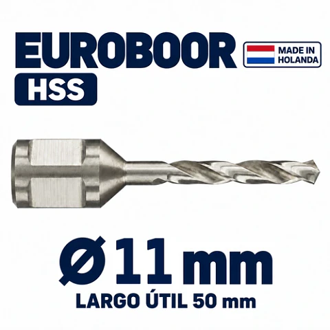 Broca Toma Weldon Shank 11mm Euroboor