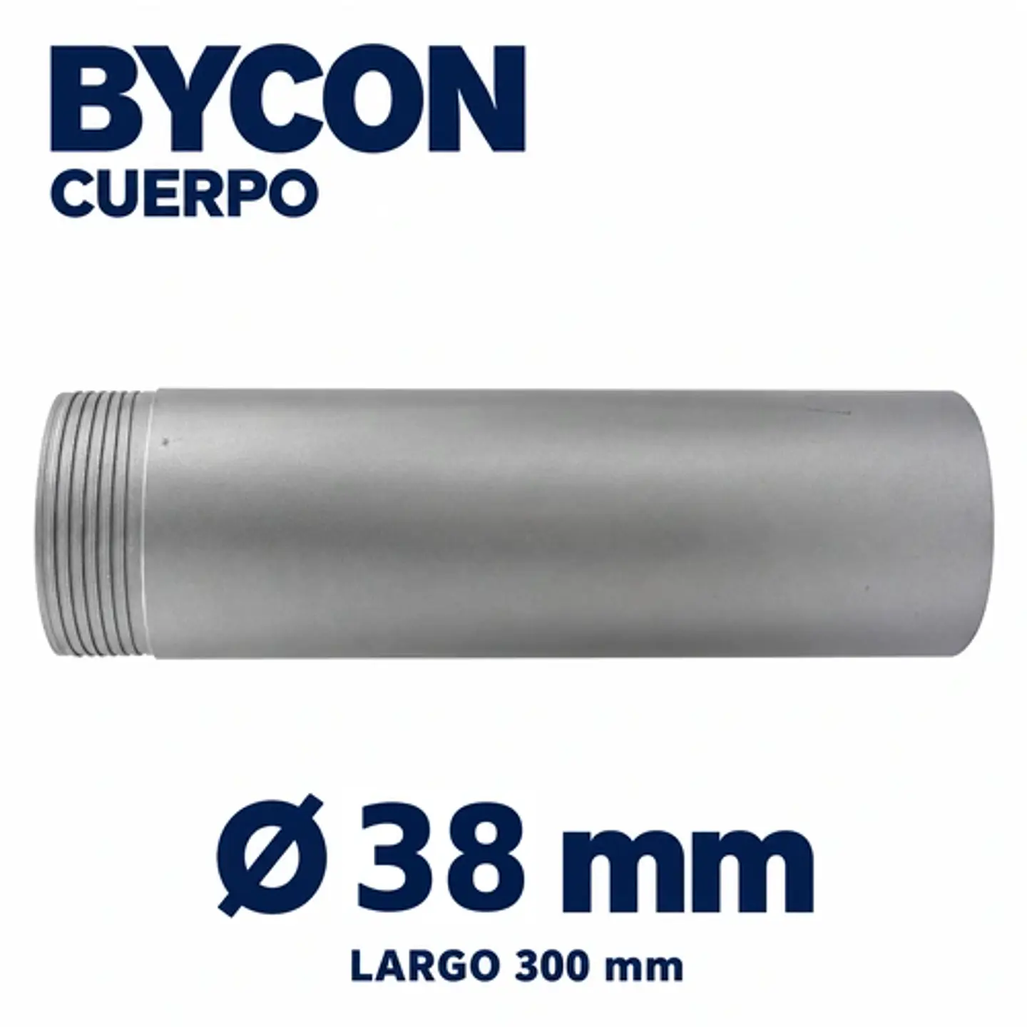 Cuerpo Tubo Extension 300mm Broca Testiguera Armable BYCON 1-1/2