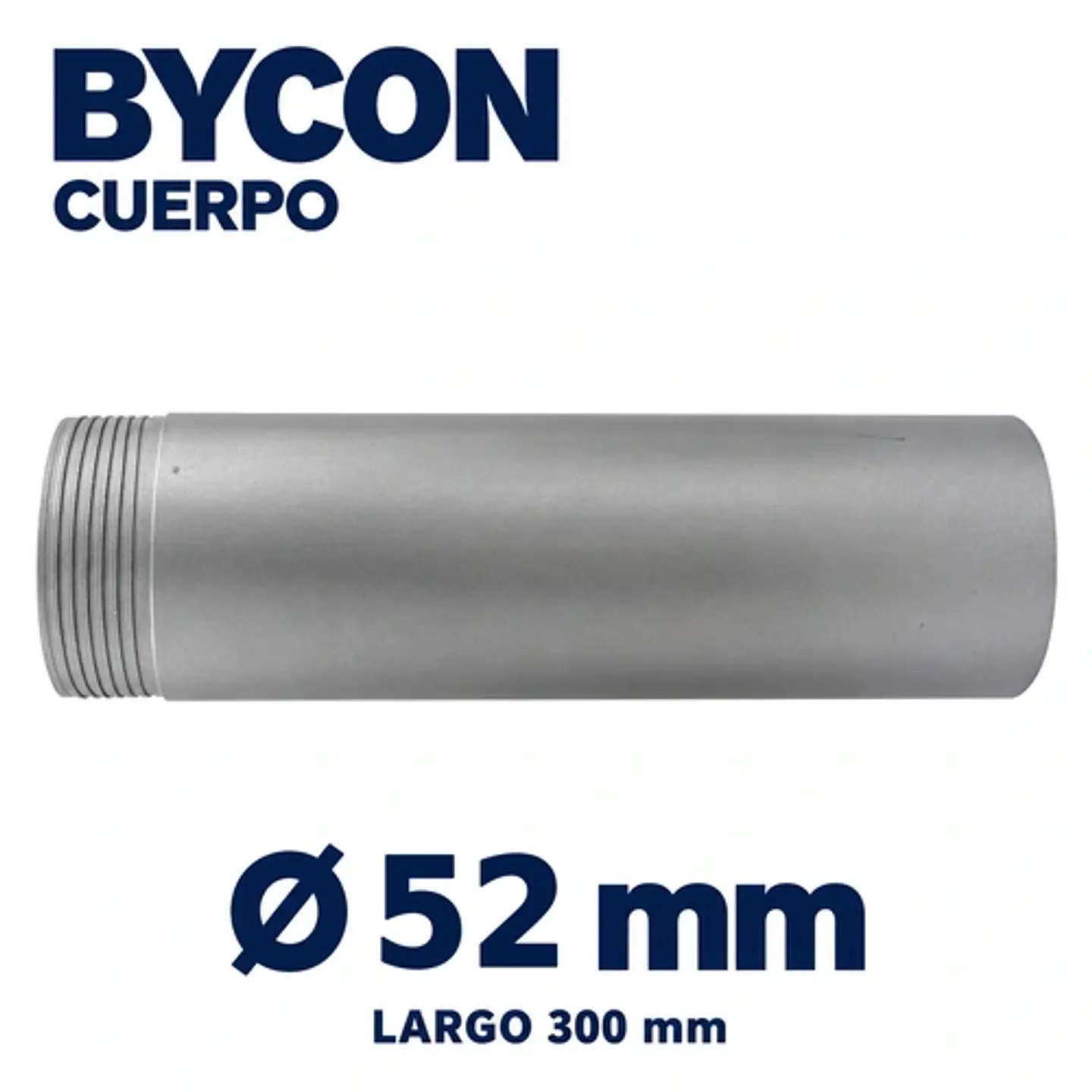 Cuerpo Tubo Extension 300mm Broca Testiguera Armable BYCON 2