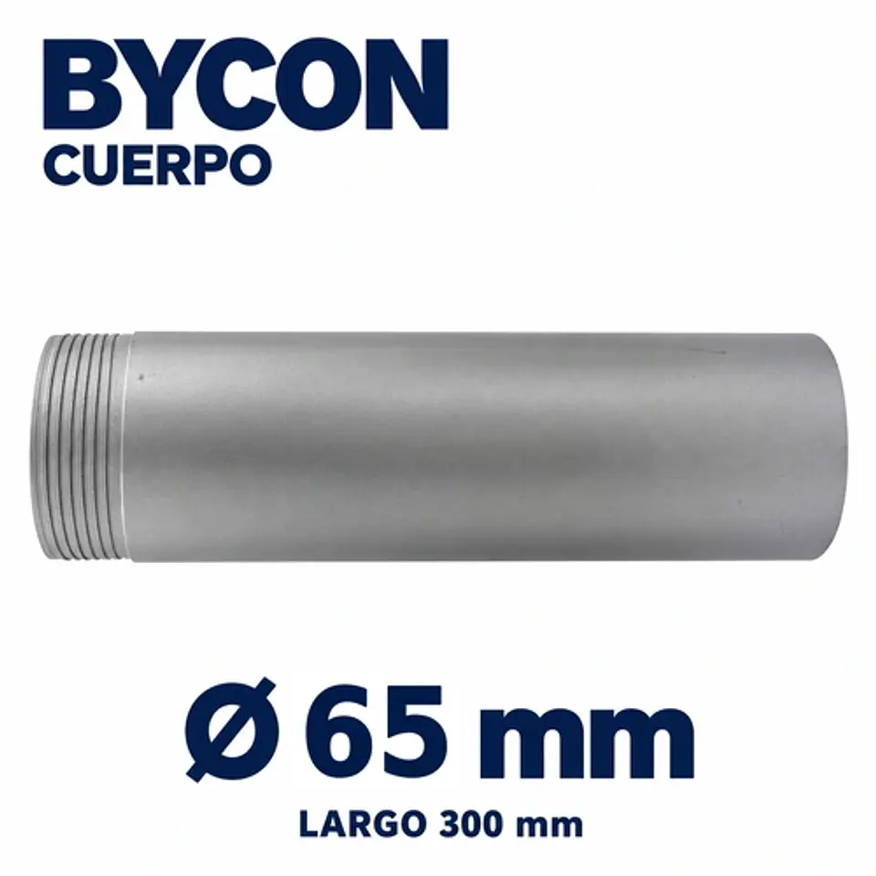 Cuerpo Tubo Extension 300mm Broca Testiguera Armable BYCON 2-1/2