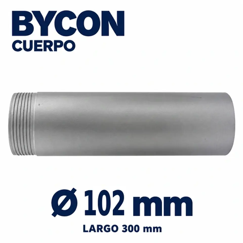 Cuerpo Tubo Extension 300mm Broca Testiguera Armable BYCON 4