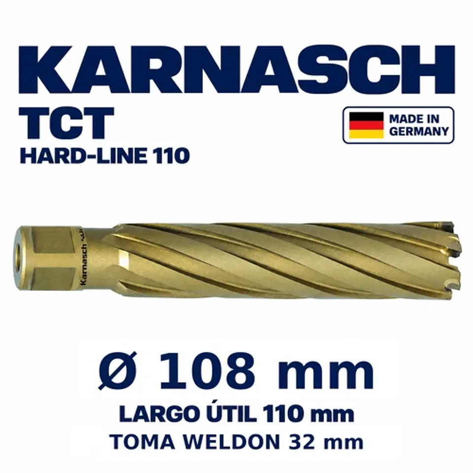 Cortador Anular TCT 108mm x 110mm Karnasch Hard-Line 1