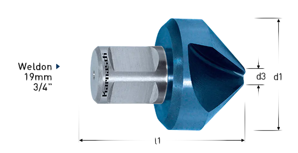 Avellanador 25mm Blu-Tec Karnasch 20.1195.025 1
