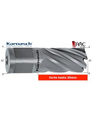 Fresa Karnasch Silver-Line 25 HSS-XE Weld.d=12mm