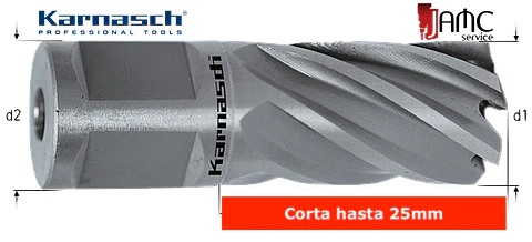 Fresa Karnasch Silver-Line 25 HSS-XE Weld.d=12mm