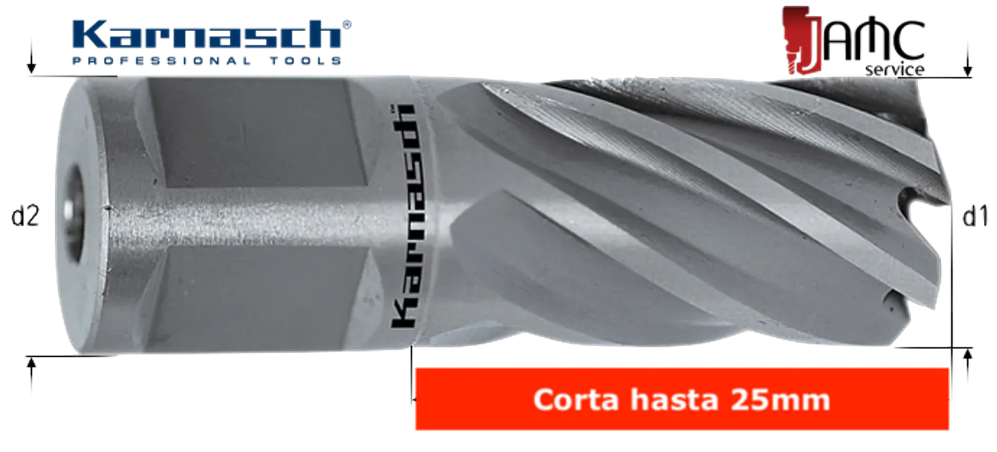 Fresa Karnasch Silver-Line 25 HSS-XE Weld.d=12mm 1