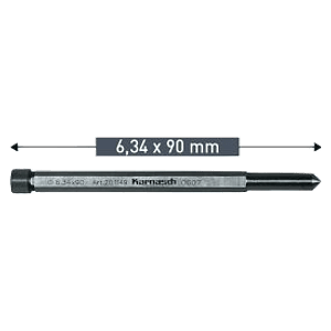 Guia De Centro Hss 6.34 x 90mm karnasch 20.1149