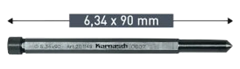 Guia De Centro Hss 6.34 x 90mm karnasch 20.1149