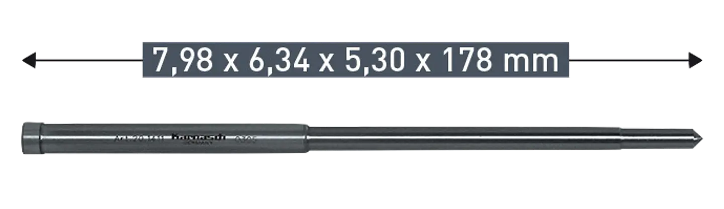 Guia De Centro Karnasch TCT 7.98 X 6.34 x 5.30 x 178mm (201411) 1