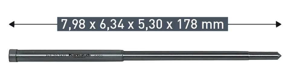 Guia De Centro Karnasch TCT 7.98 X 6.34 x 5.30 x 178mm (201411) 1