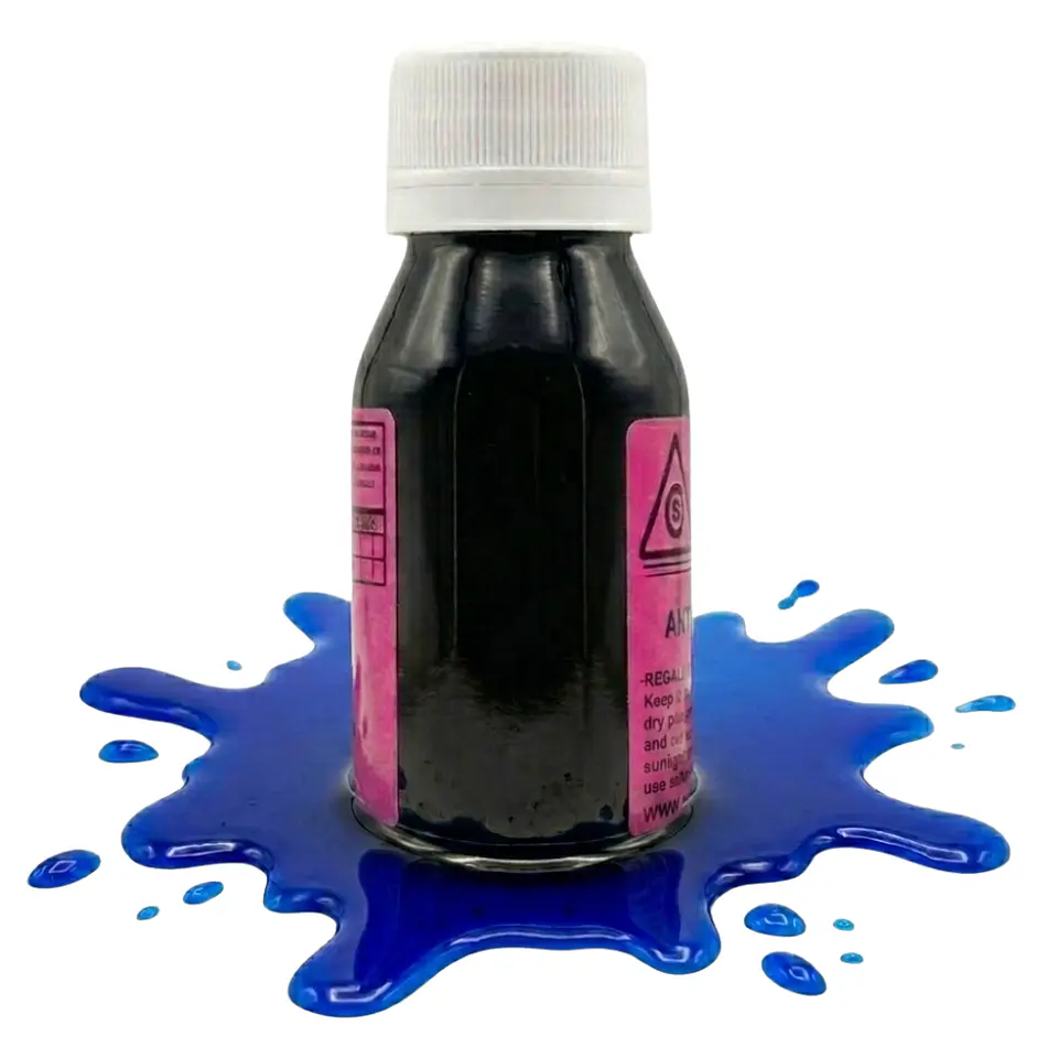 Tinta Para Teñir Cuero En Calzado Carteras Ropa 60ml - AZUL 1