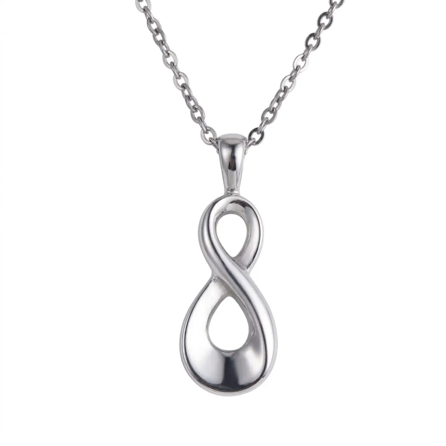Relicario Collar Infinito Plateado 1