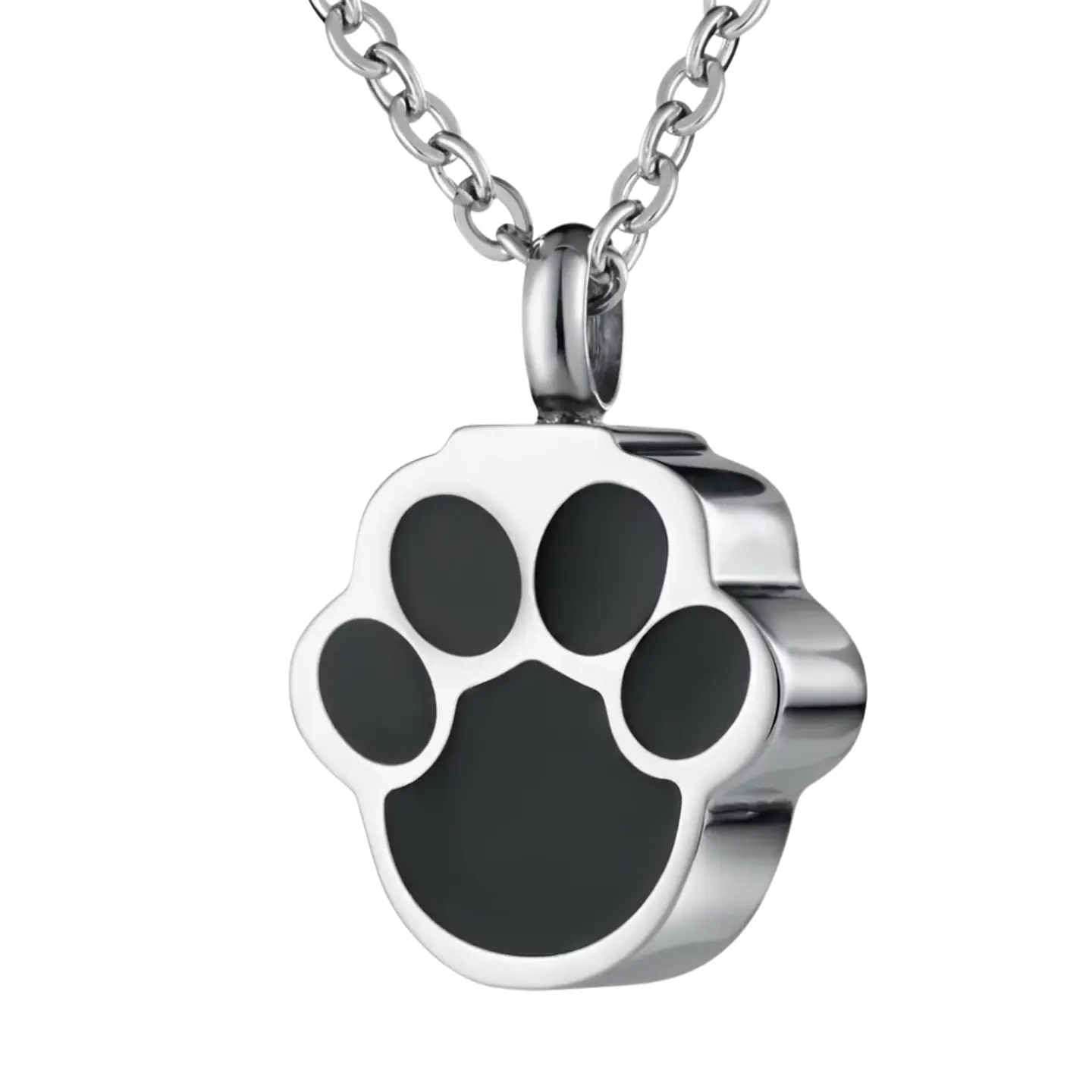Relicario Collar Patita Negra 1