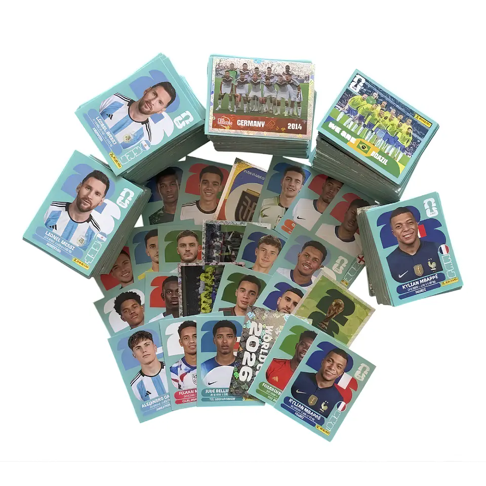 50 Laminas Sin Repetir Aleatorias Mundial Fifa 2026 Panini 3