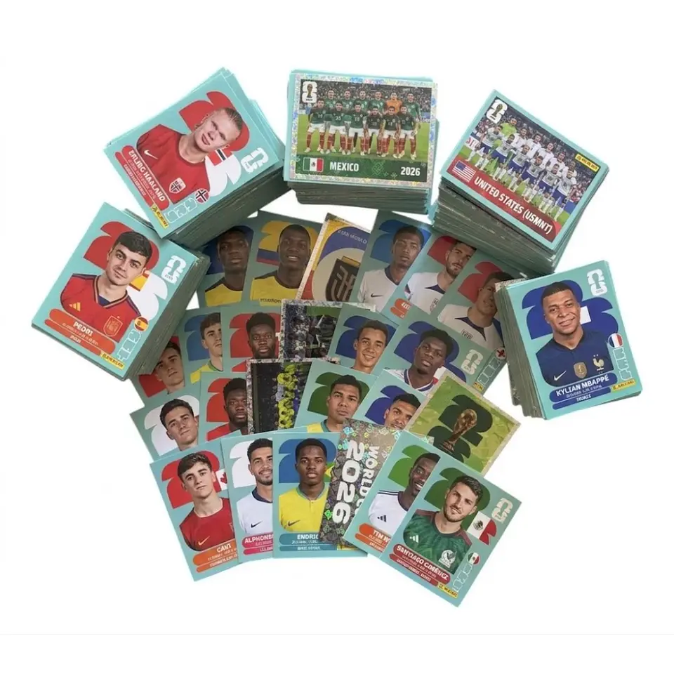 50 Laminas Sin Repetir Aleatorias Mundial Fifa 2026 Panini 1