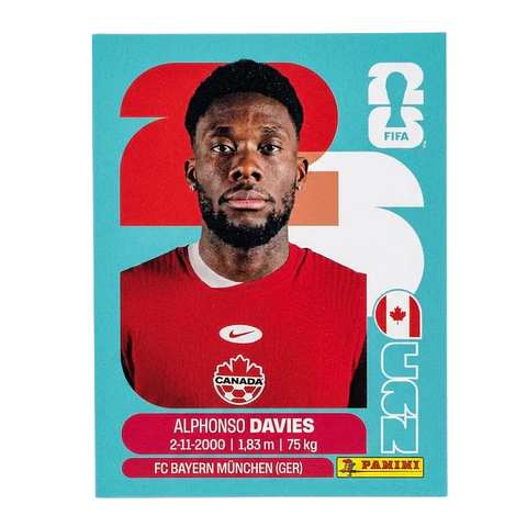 Lamina Can 3 - Alphonso Davies Mundial Fifa World Cup 2026
