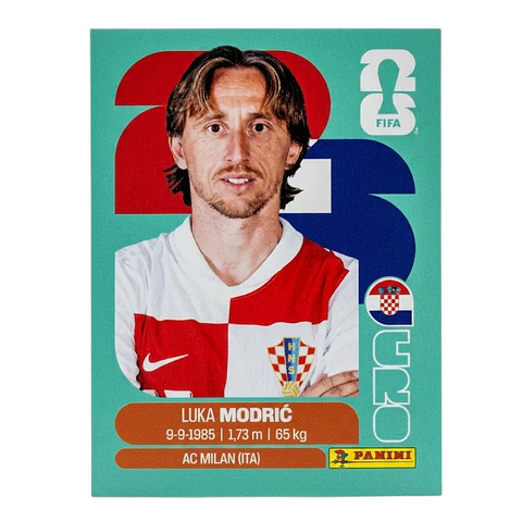 Lamina Cro 9 - Luka Modric Mundial Fifa World Cup 2026