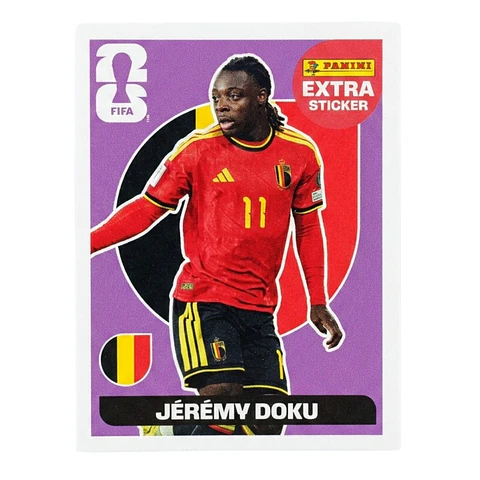 Jeremy Doku - Lamina Extra - Mundial Fifa World Cup 2026