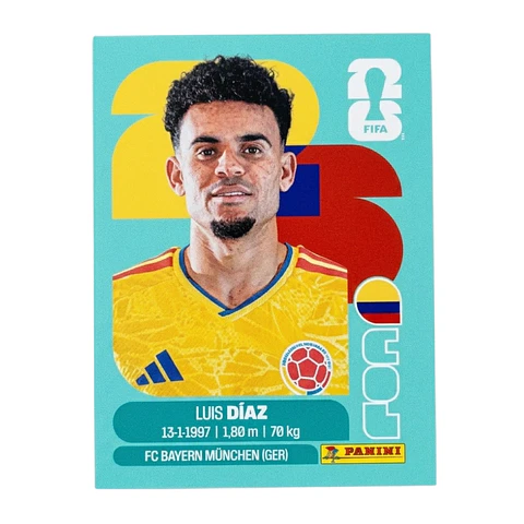 Lamina Col 20 - Luis Diaz Mundial Fifa World Cup 2026