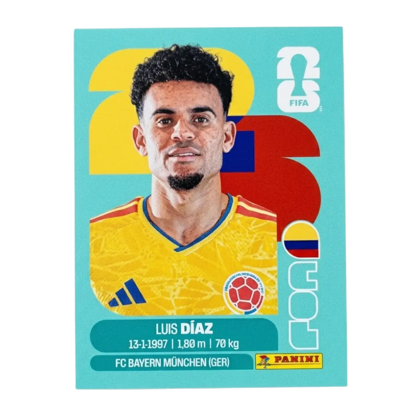 Lamina Col 20 - Luis Diaz Mundial Fifa World Cup 2026 1