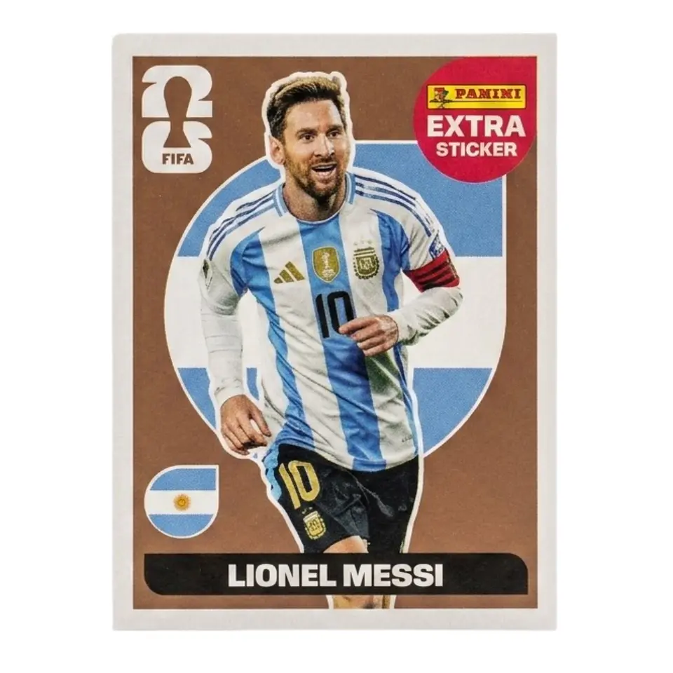 Lamina Lionel Messi Extra Bronce Mundial Fifa World Cup 2026 1