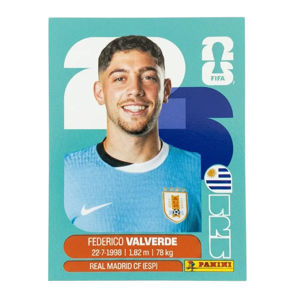 Lamina Uru 10 Federico Valverde Mundial Fifa World Cup 2026 1