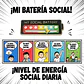 Negro - Prendedor Pin Social Battery (batería Social) - Miniatura 4