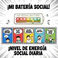 Prendedor Pin Social Battery (batería Social) - Blanco - Miniatura 4