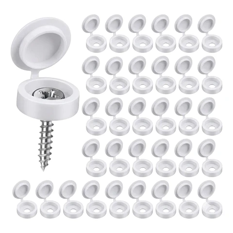 Blanco - Embellecedor Decorativo Tapa Tornillos Clavos