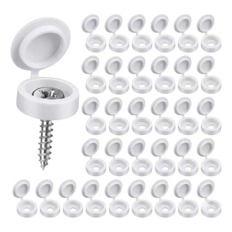 Blanco - Embellecedor Decorativo Tapa Tornillos Clavos 1