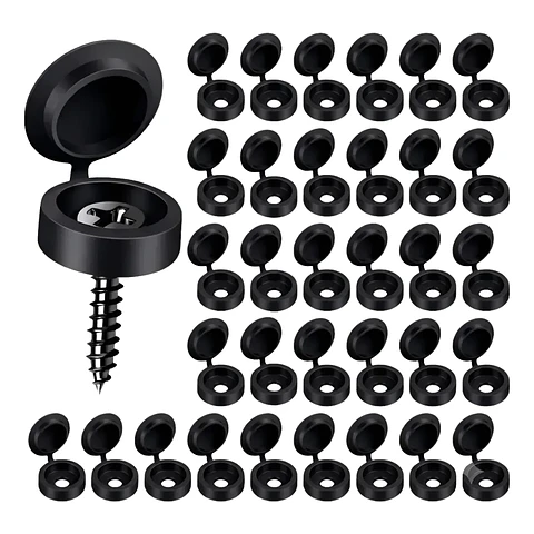 Negro - Embellecedor Decorativo Tapa Tornillos Clavos