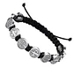 Negro - 2 Pulseras Unisex San Benito 10 Medallas - Miniatura 2