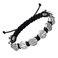 Negro - 2 Pulseras Unisex San Benito 10 Medallas - Miniatura 4