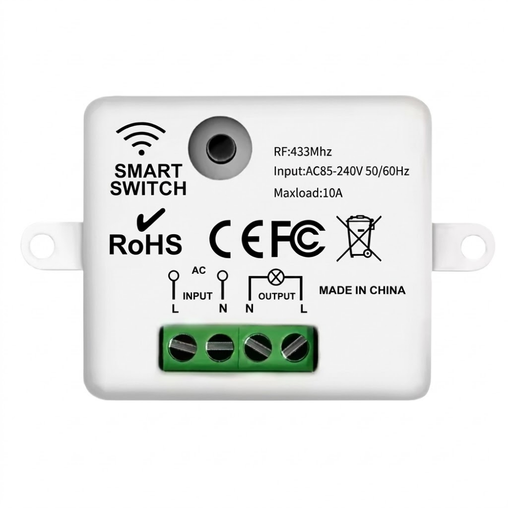 Rele Adicional Para Interruptor Inalámbrico 433mhz