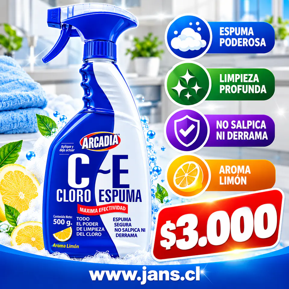 Cloro Espuma 500g No Salpica 1
